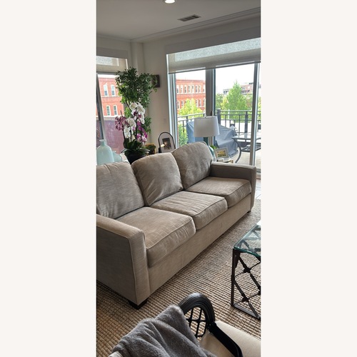 Used Pottery Barn Pearce Light Gray 3+ Seater Sofa for sale on AptDeco