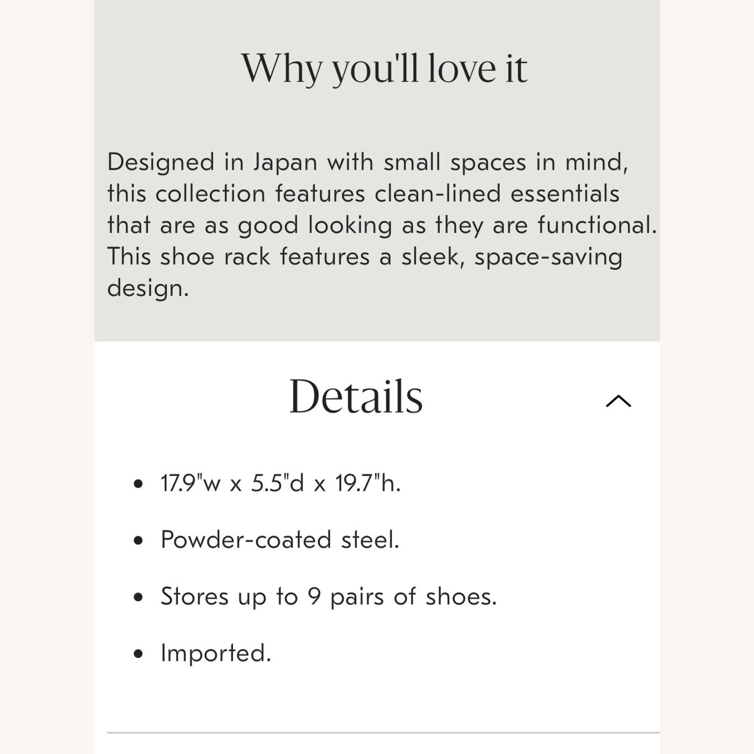 West Elm Yamazaki Shoe Rack - image-5