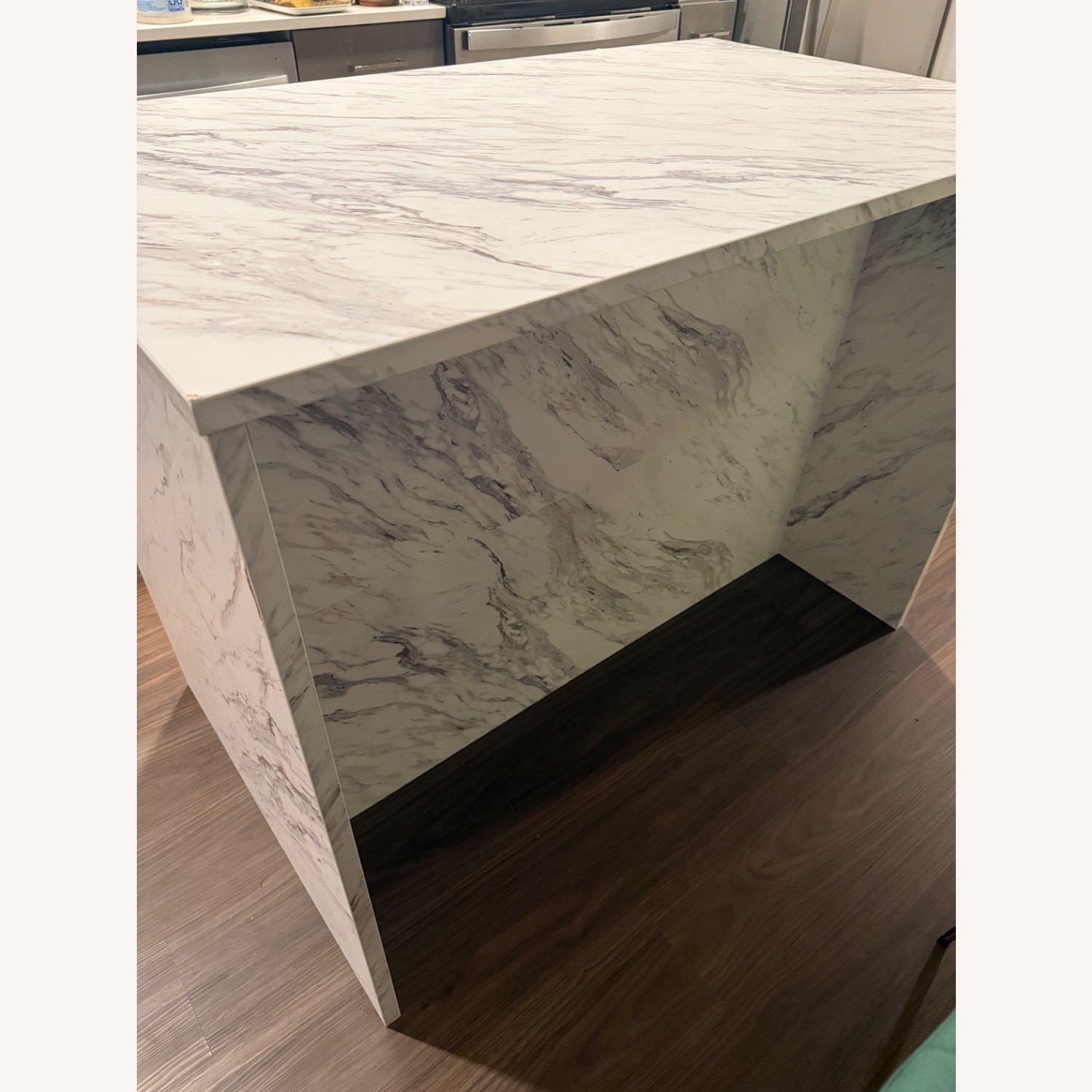 South Shore Furniture White Wood Kitchen Island - image-3