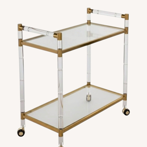 Used Safavieh 2-Tier Bar Trolley Bar Cart for sale on AptDeco