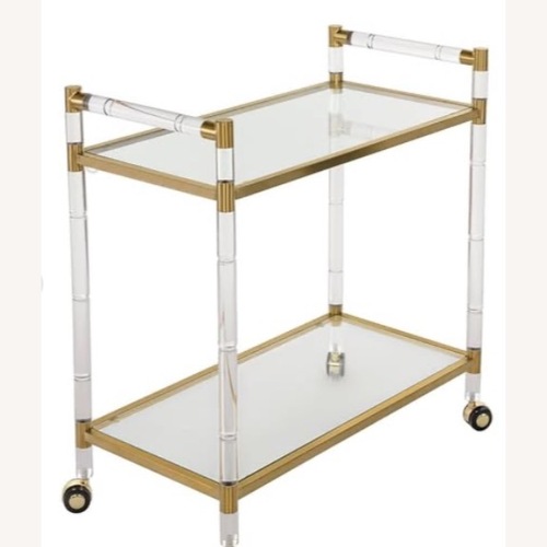 Used Safavieh 2-Tier Bar Trolley Bar Cart for sale on AptDeco