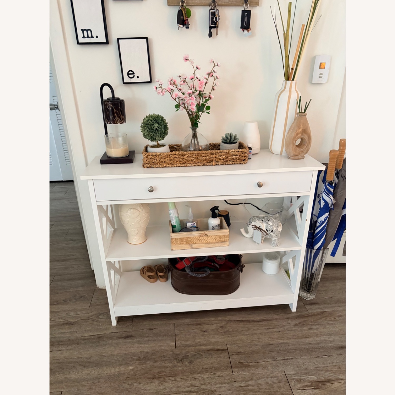Rooms To Go White Wood Side Table - image-3