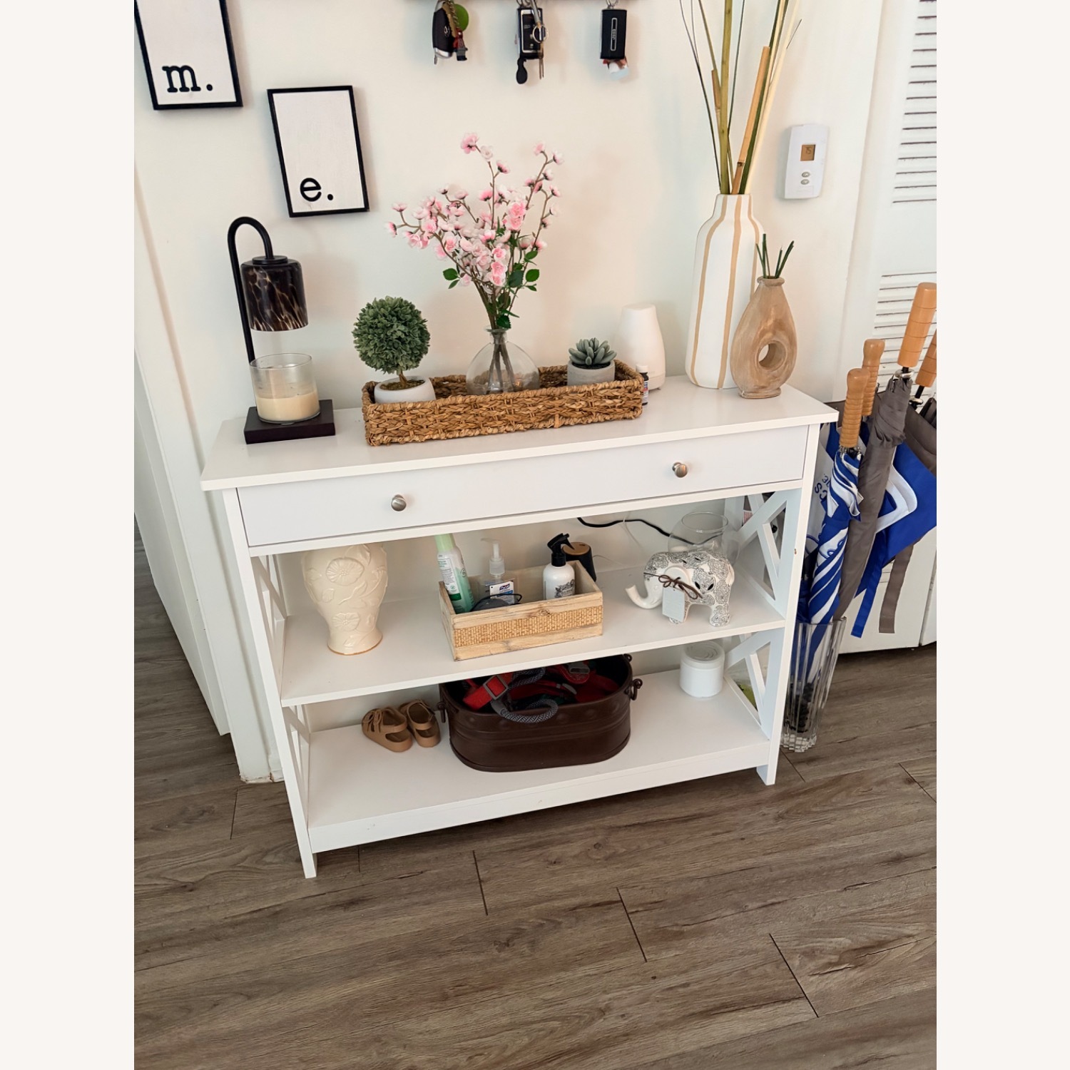 Rooms To Go White Wood Side Table - image-2