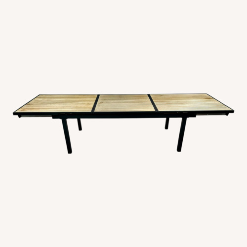 Used HIGOLD Heck Extendable Teak Outdoor Dining Table for sale on AptDeco