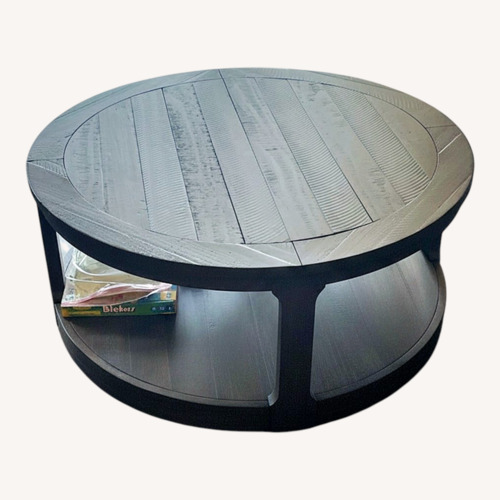 Used Dark Brown Wood Coffee Table for sale on AptDeco
