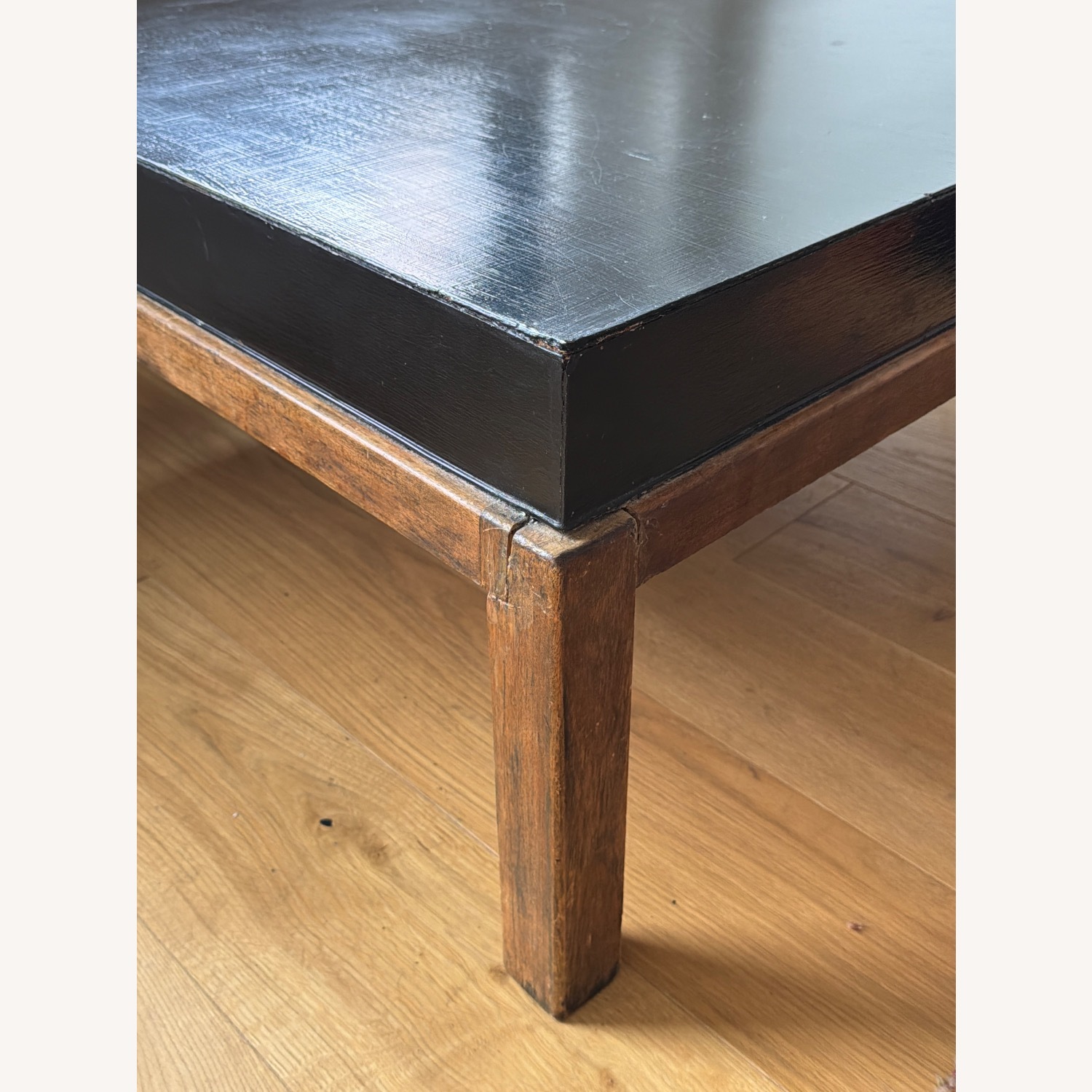 Vintage/Antique Finds Black Wood Coffee Table - image-5