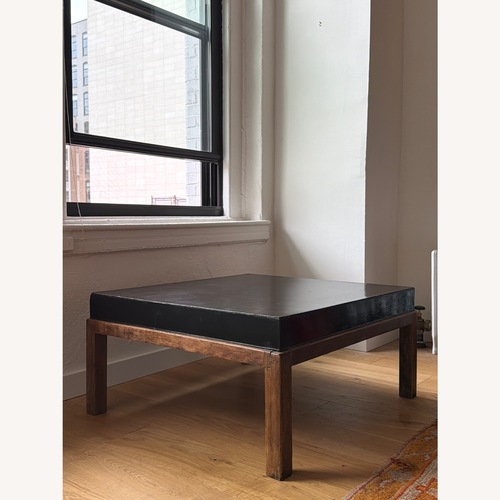 Used Vintage/Antique Finds Black Wood Coffee Table for sale on AptDeco