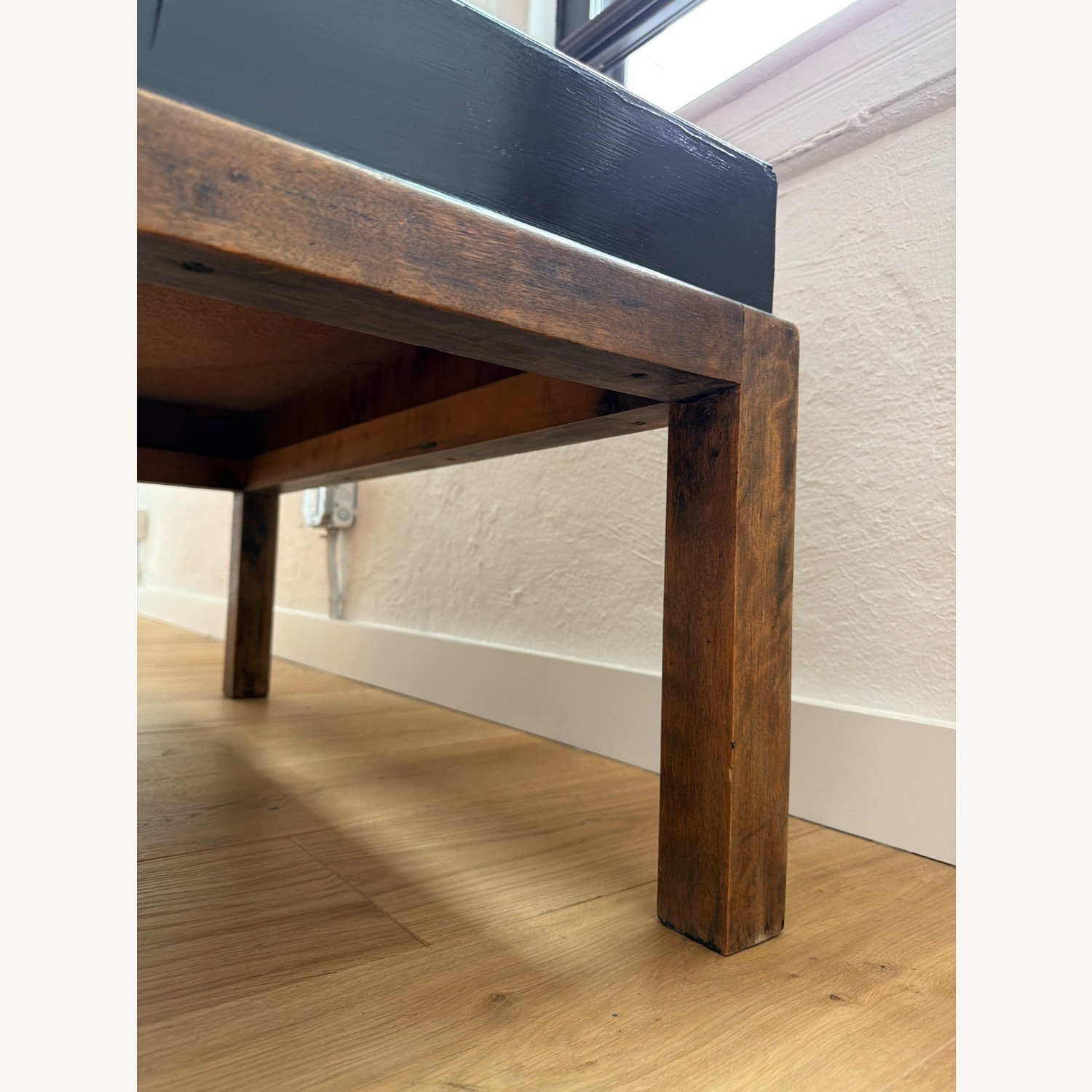 Vintage/Antique Finds Black Wood Coffee Table - image-7