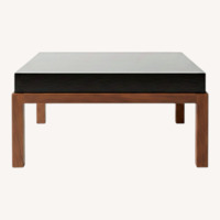 Vintage/Antique Finds Black Wood Coffee Table