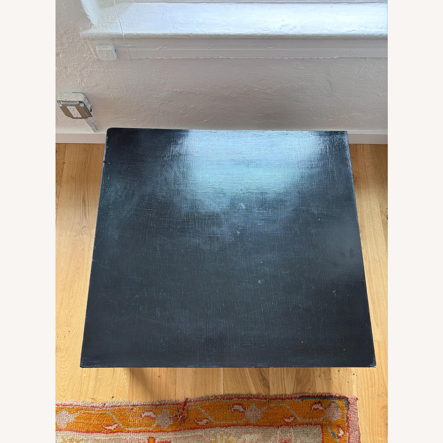 Vintage/Antique Finds Black Wood Coffee Table - image-6
