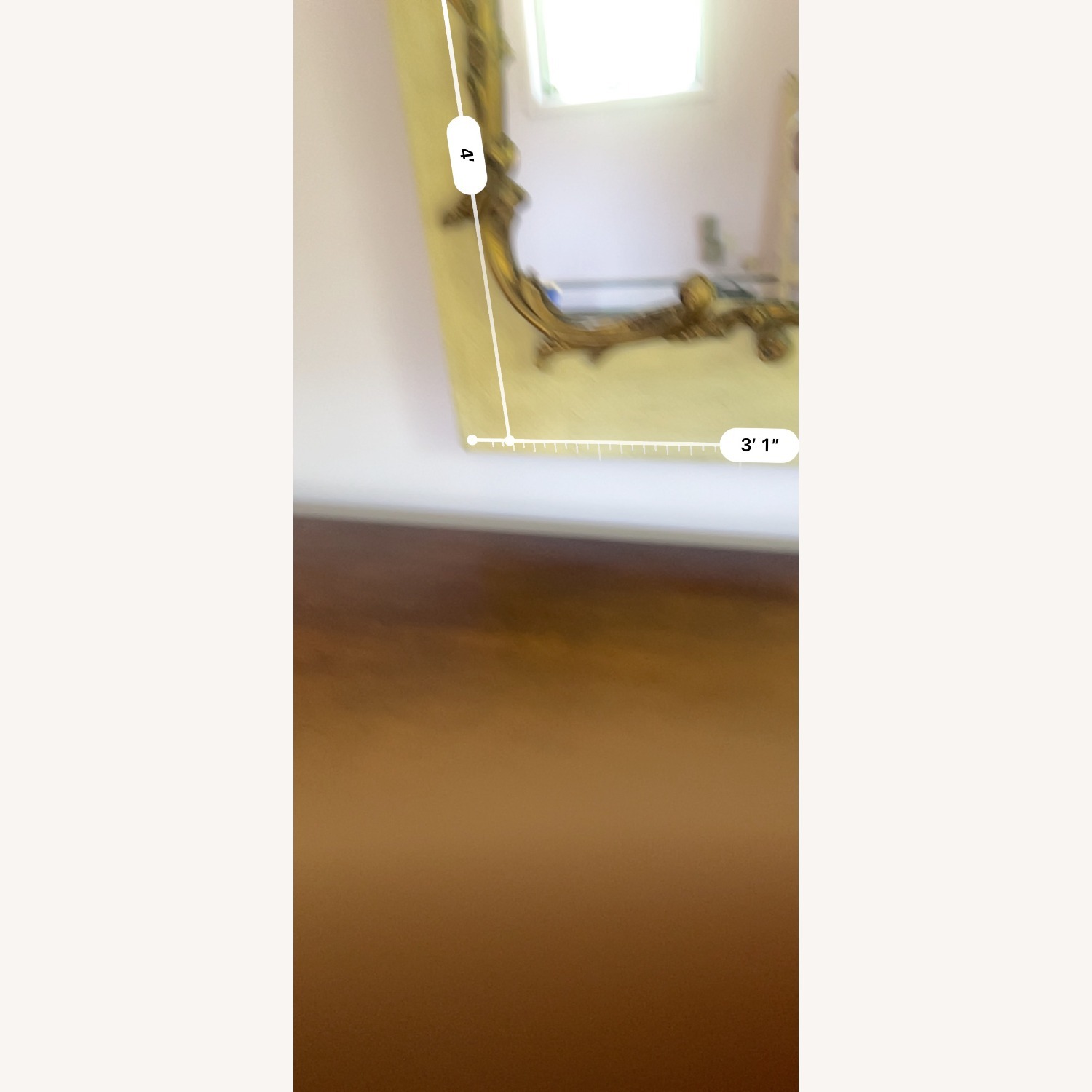 Vintage/Antique Finds White Wood Wall Mirror - image-3