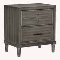 Homelegance Furniture Wittenberry Dark Gray Wood Side Tables