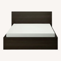 IKEA Malm Dark Brown Wood Full Bed