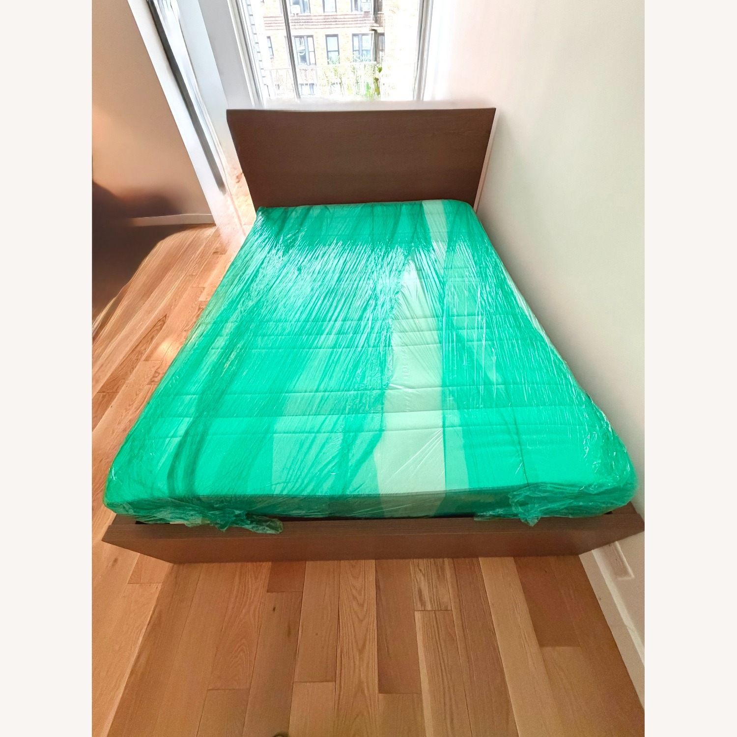 IKEA Malm Dark Brown Wood Full Bed - image-1