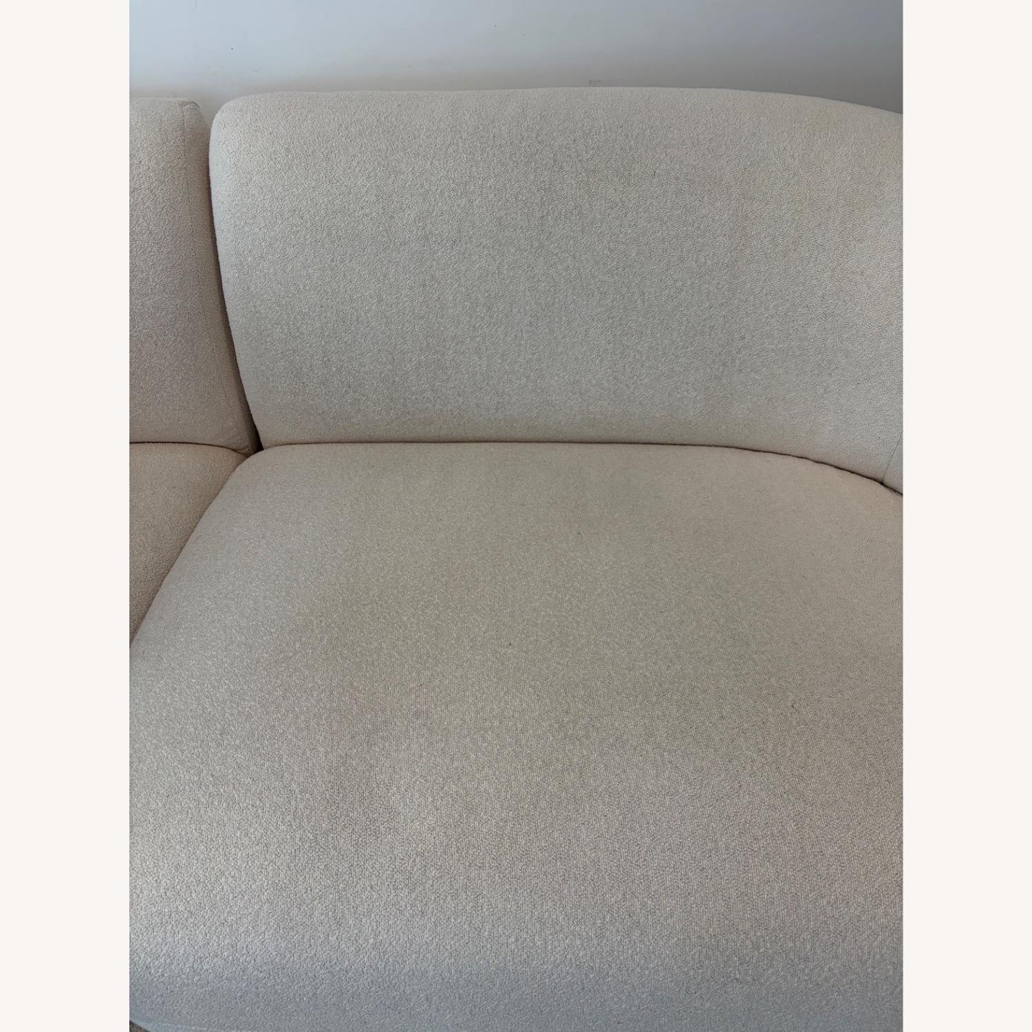 Castlery White Auburn Performance Fabric Curve Sofa - image-2
