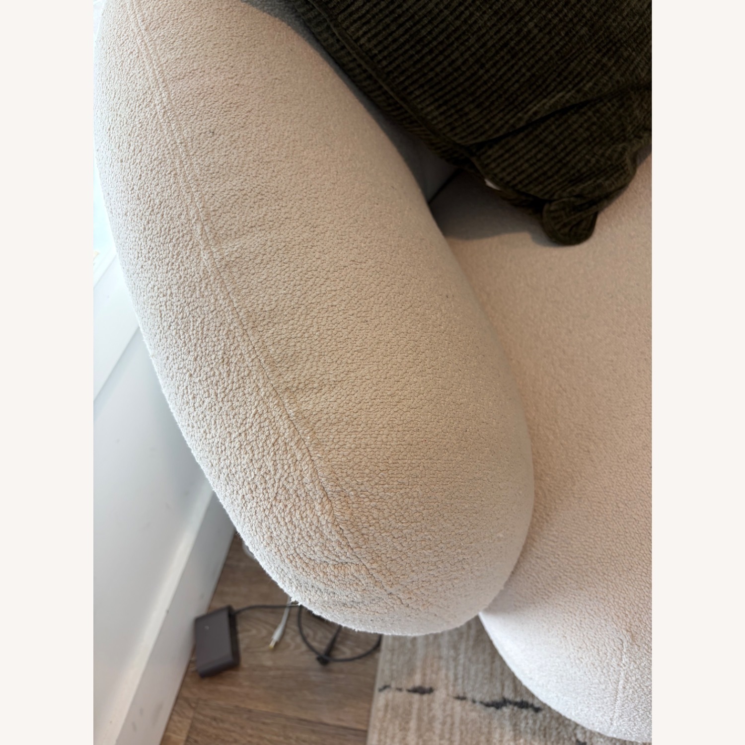 Castlery White Auburn Performance Fabric Curve Sofa - image-5