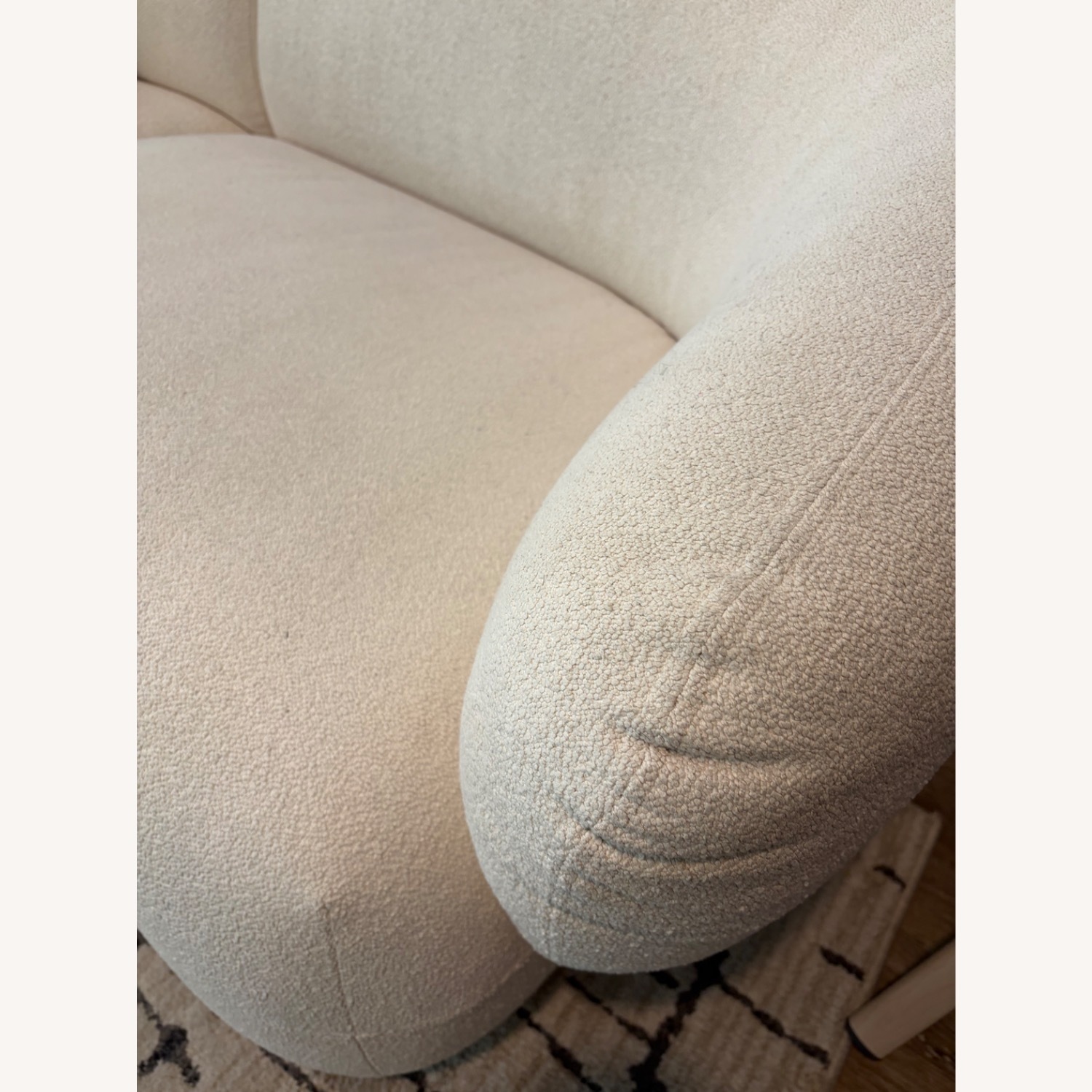 Castlery White Auburn Performance Fabric Curve Sofa - image-6