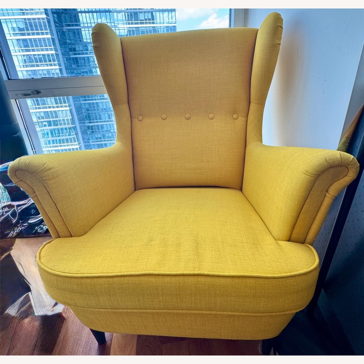 Wayfair STRANDMON Yellow Armchair - image-1
