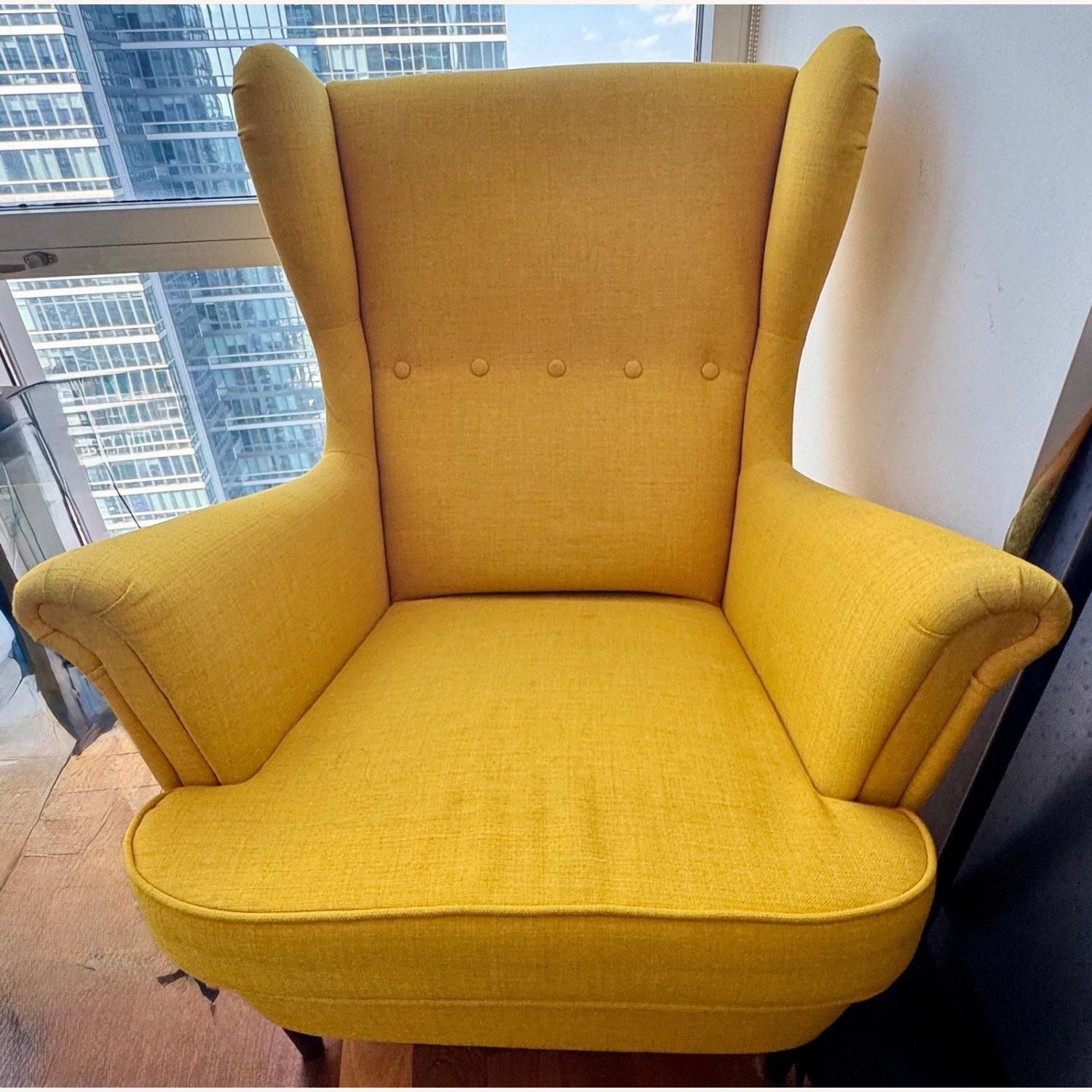 Wayfair STRANDMON Yellow Armchair - image-3