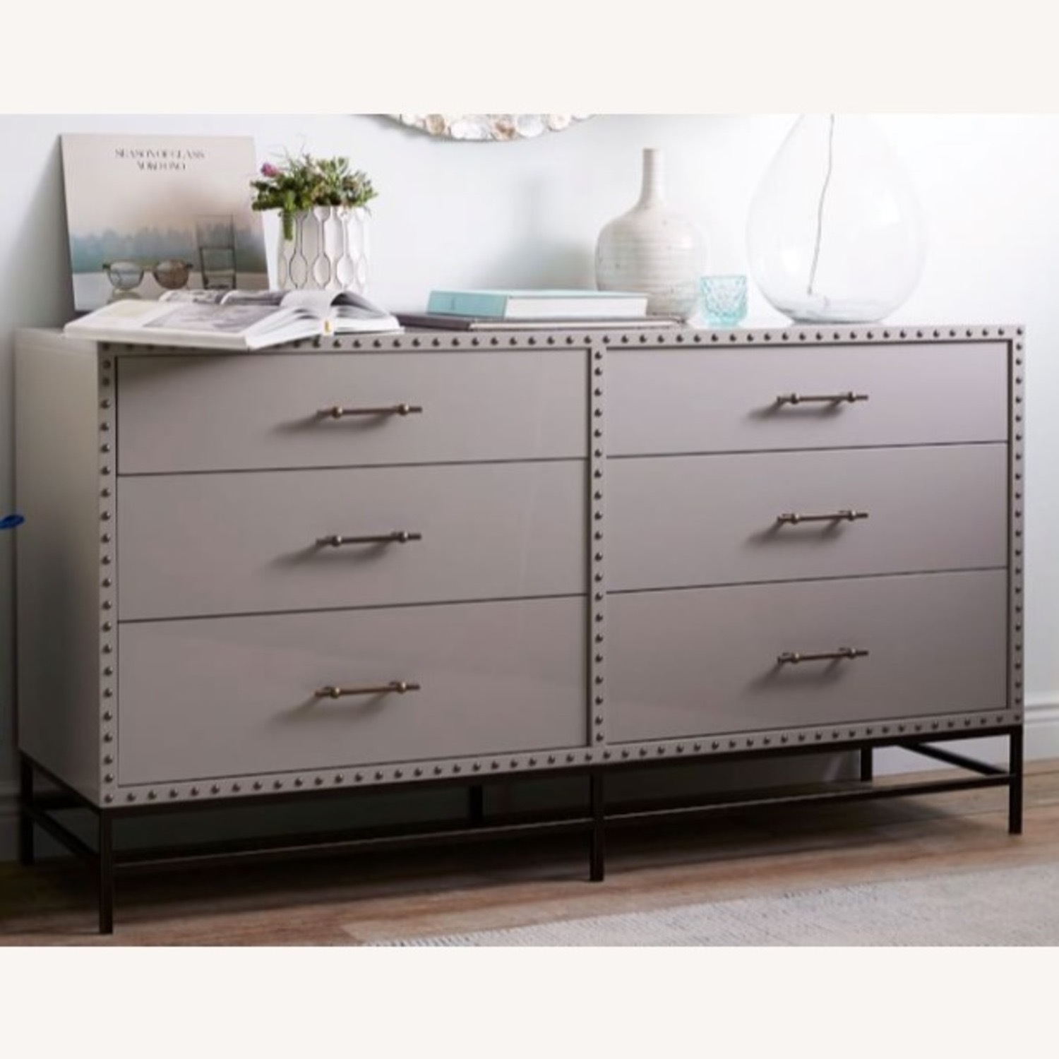 West Elm Nailhead 6-Drawer Dresser - image-6