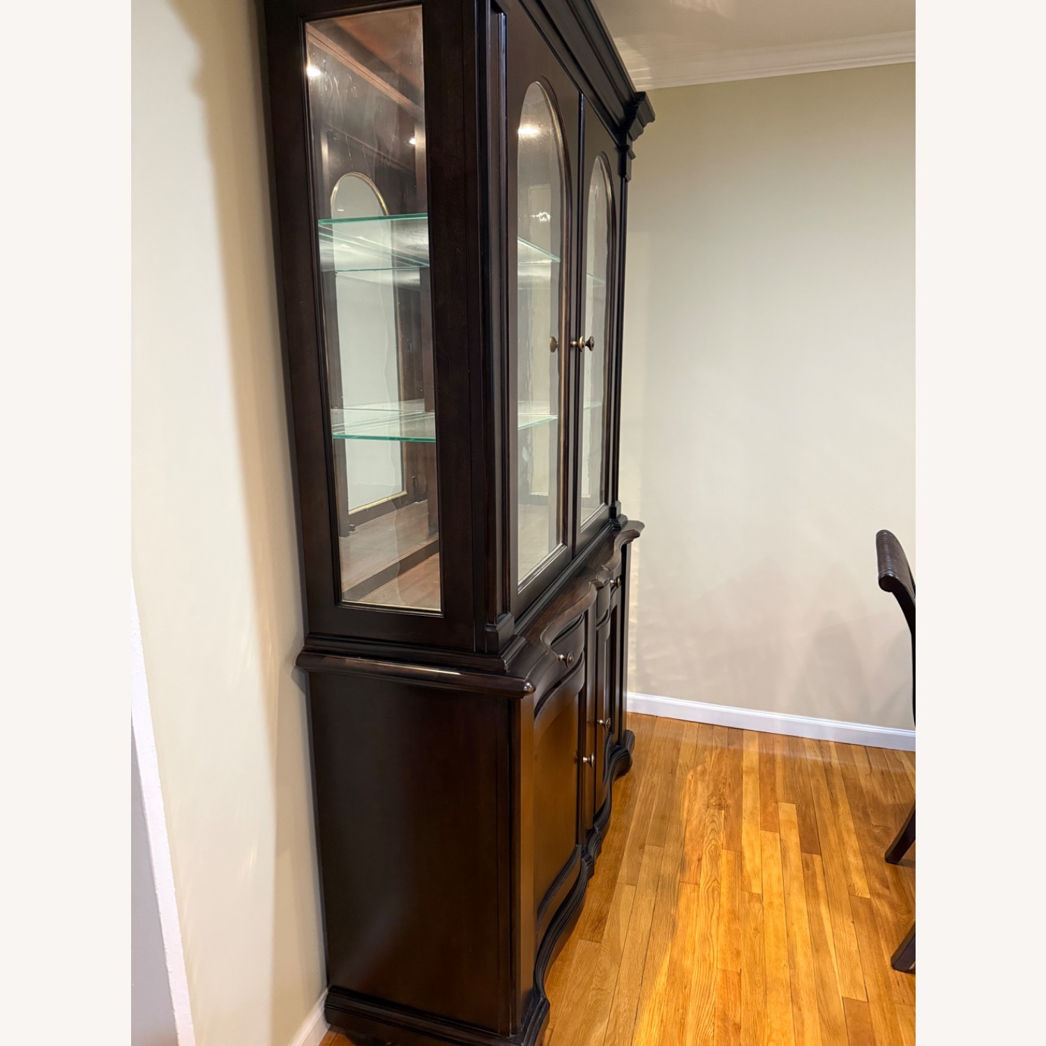 Raymour & Flanigan Dark Brown Wood Bookcase - image-3