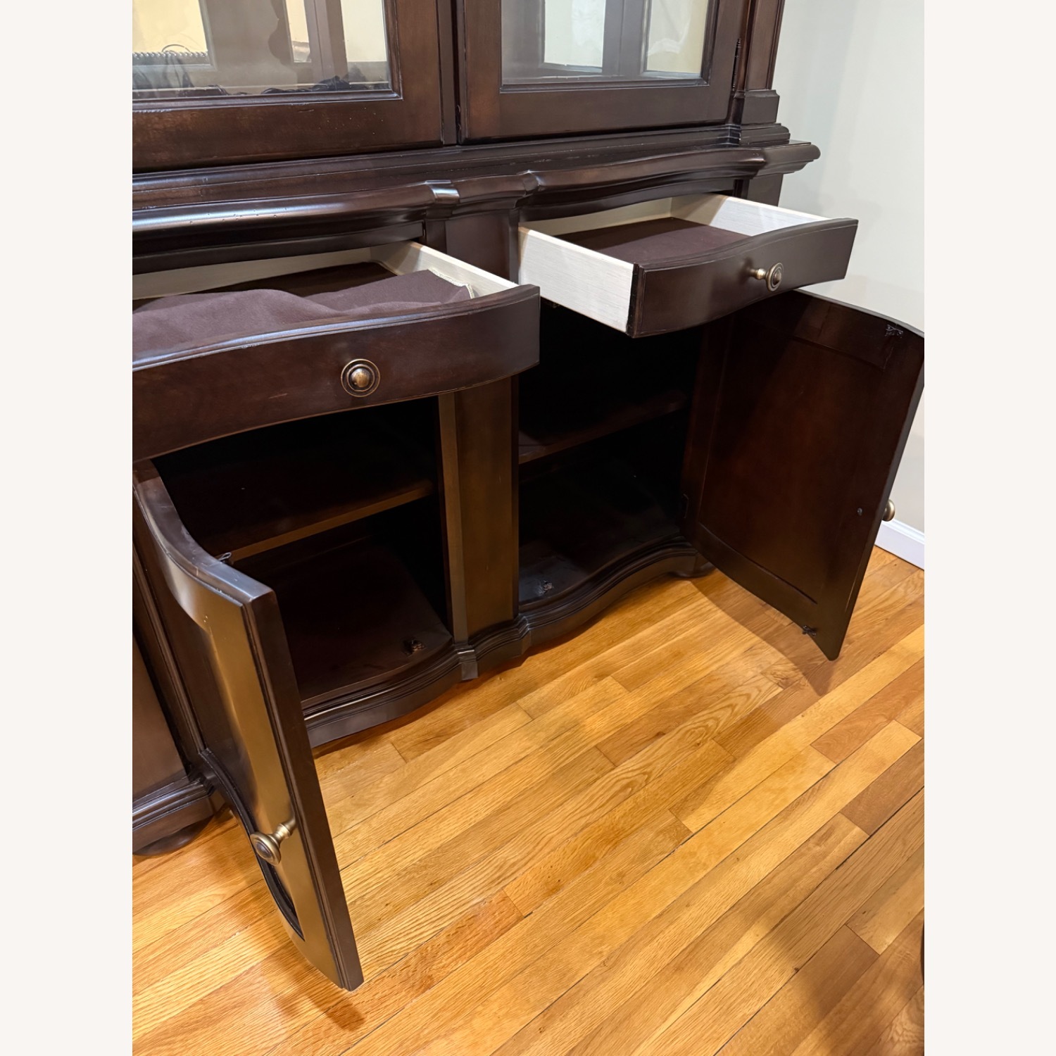 Raymour & Flanigan Dark Brown Wood Bookcase - image-2
