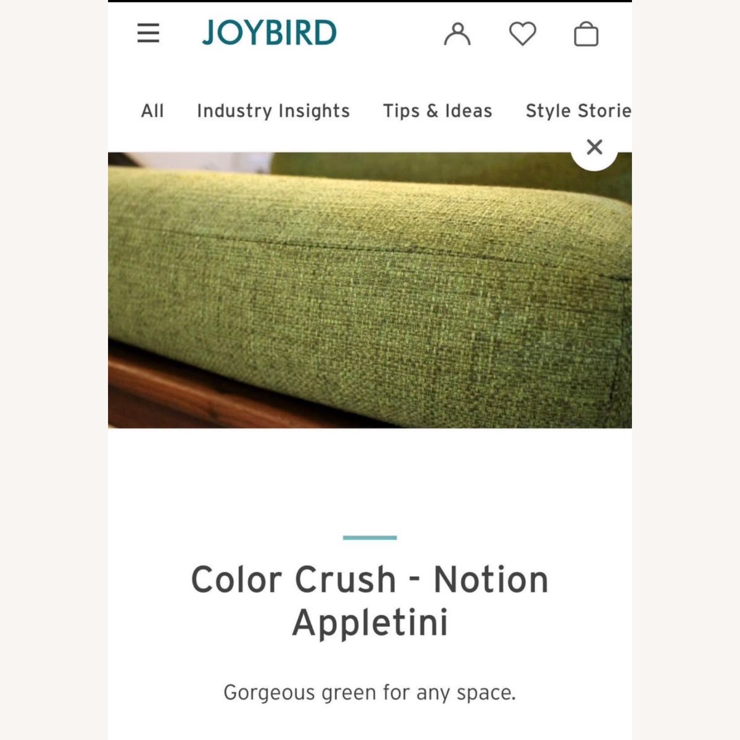 Joybird Preston Grand Sofa in Appletini - image-3