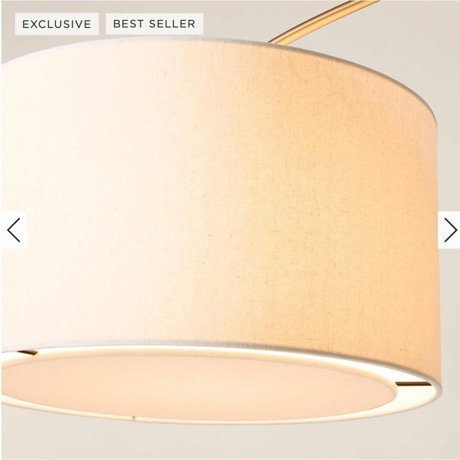 CB2 Big Dipper Arc Brass Floor Lamp - image-2