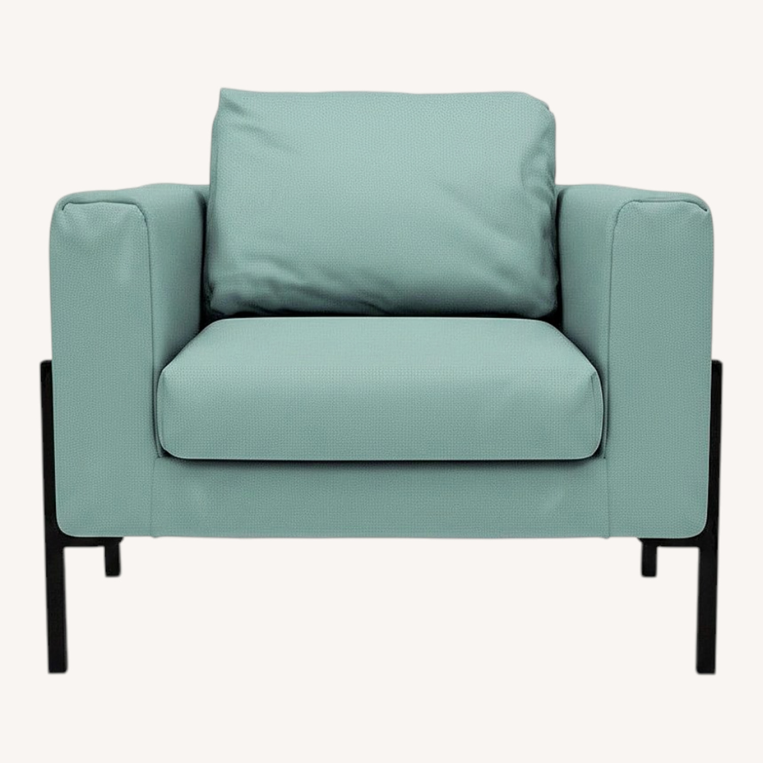 IKEA KOARP Blue Fabric Accent Chair - image-0