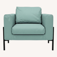 IKEA KOARP Blue Fabric Accent Chair