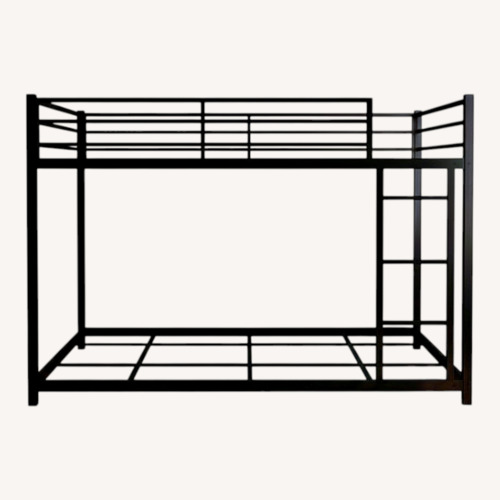 Used Miscoos Metal Twin Over Twin Bunk Bed for sale on AptDeco