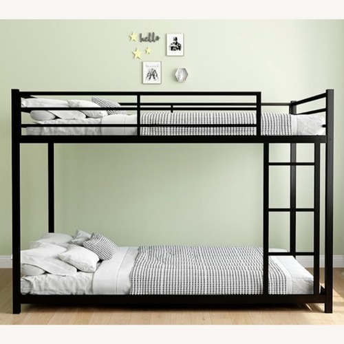 Used Miscoos Metal Twin Over Twin Bunk Bed for sale on AptDeco