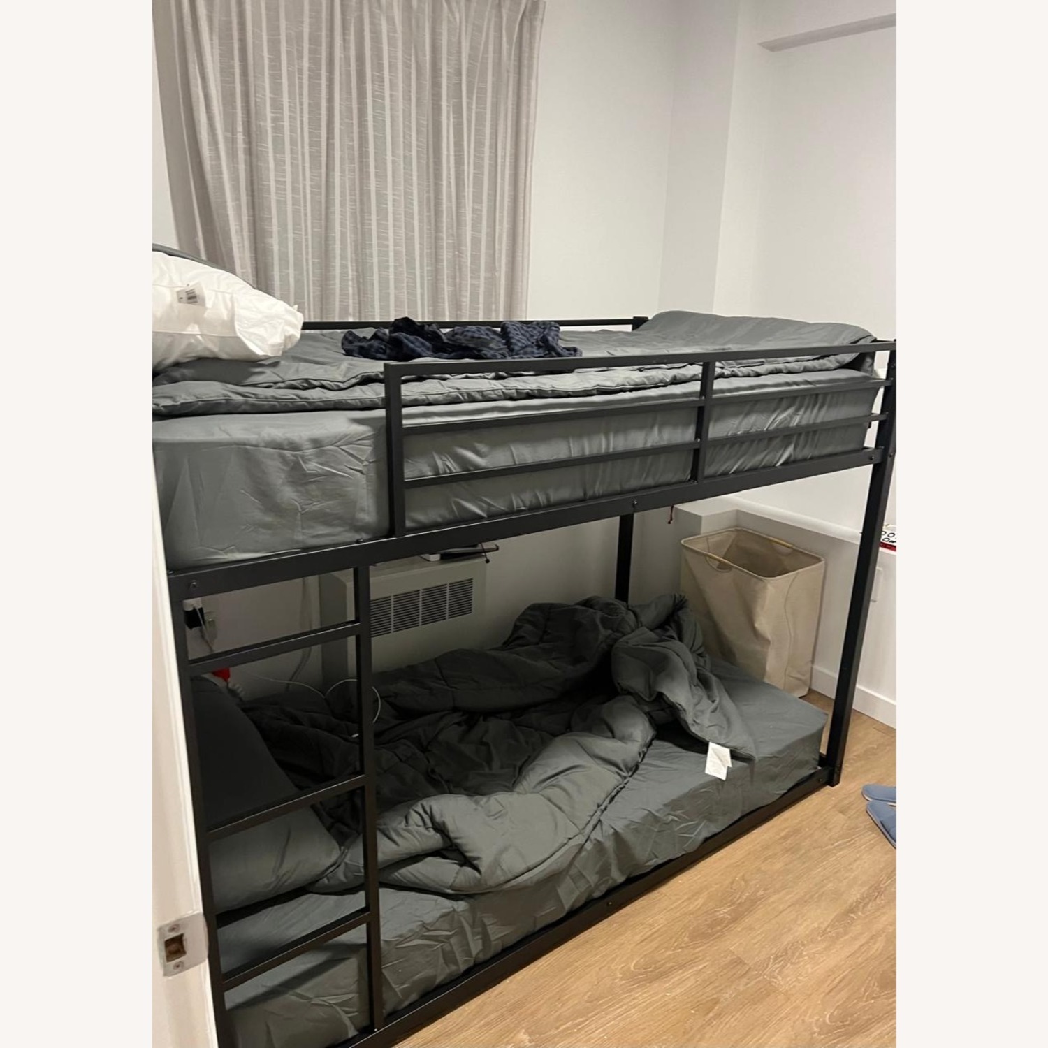 Miscoos Metal Twin Over Twin Bunk Bed - image-3