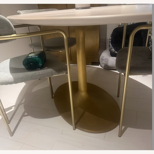 Used Crate & Barrel Nero Dining Table for sale on AptDeco