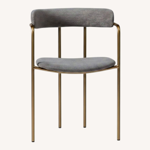 Used West Elm Lenox Light Gray Dining Chair for sale on AptDeco