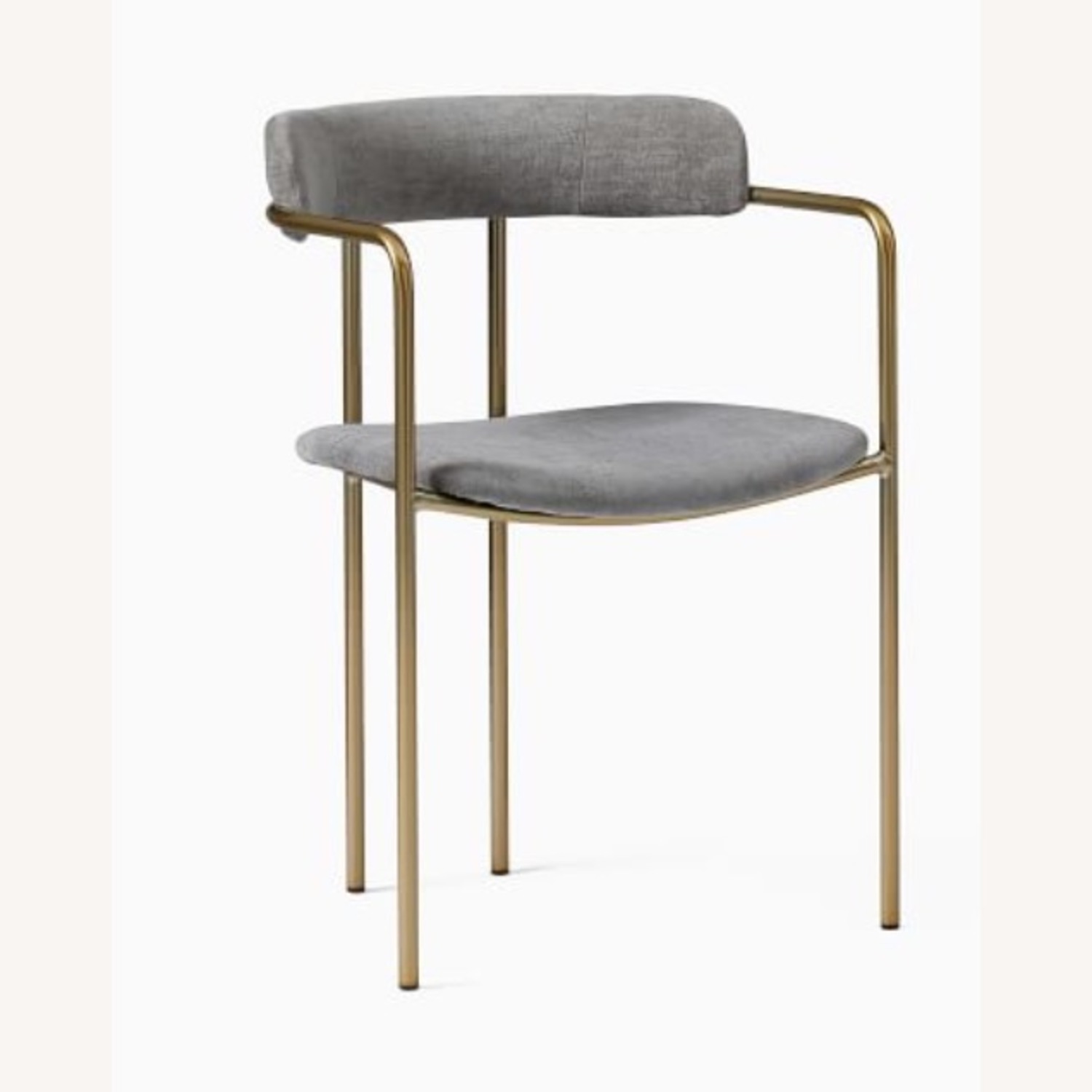 West Elm Lenox Light Gray Dining Chair - image-3