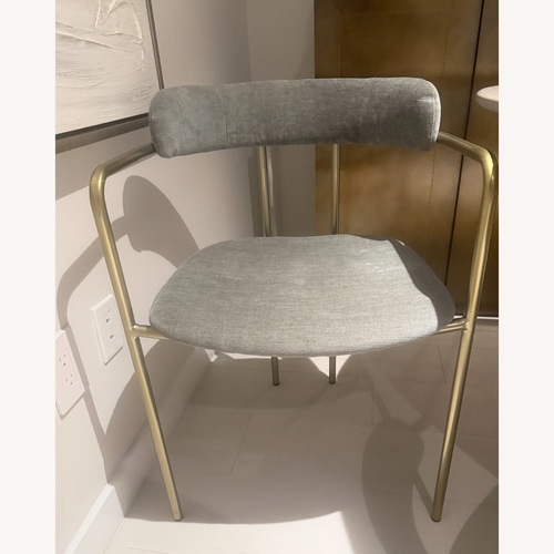 Used West Elm Lenox Light Gray Dining Chair for sale on AptDeco