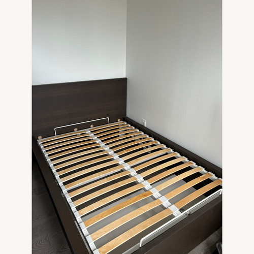 Used IKEA Malm Dark Brown Full Bed for sale on AptDeco