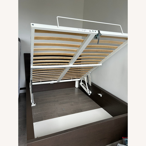 Used IKEA Malm Dark Brown Full Bed for sale on AptDeco