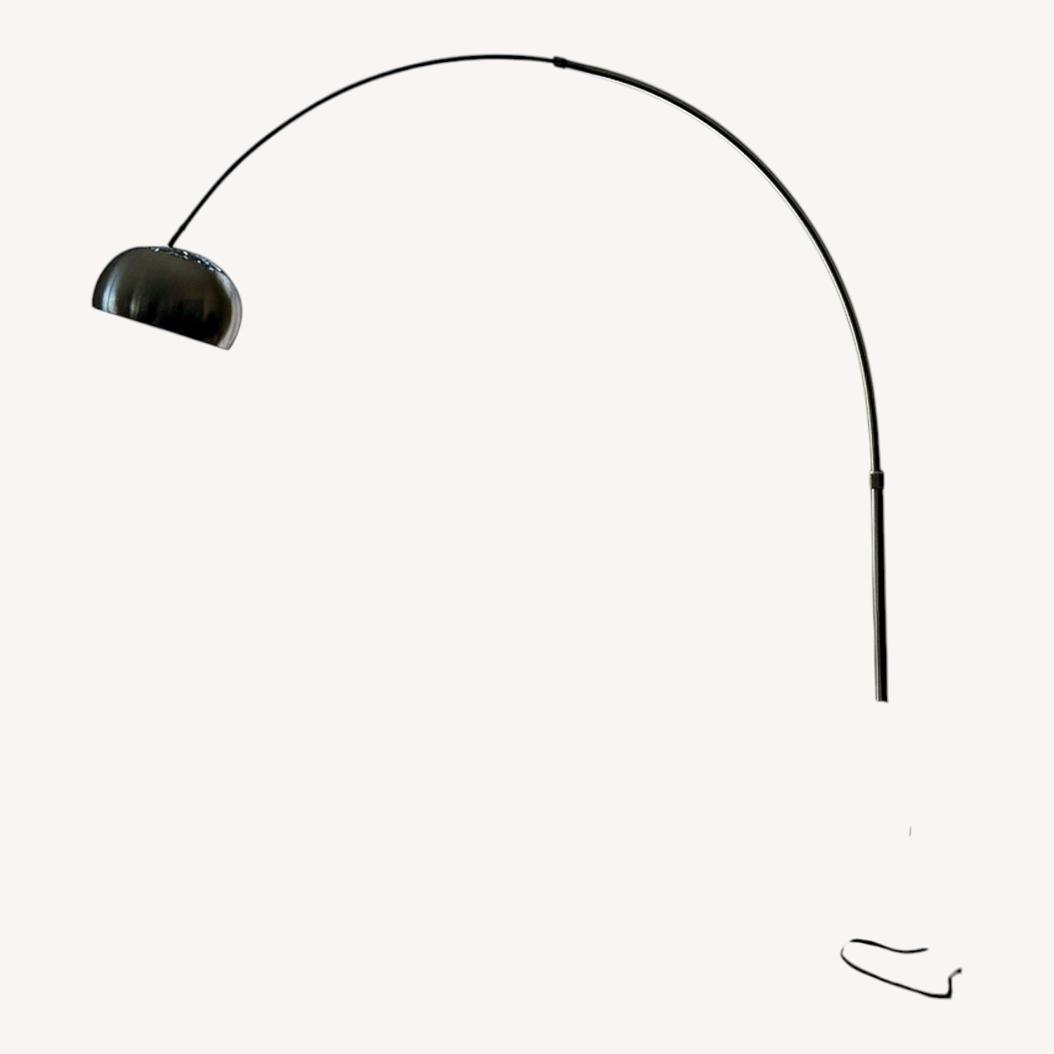 Light Gray Arco Style Floor Lamp - image-5