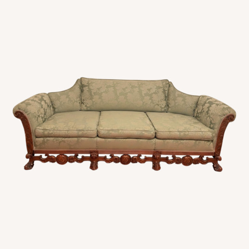 Used Green Fabric 3+ Seater Sofa for sale on AptDeco