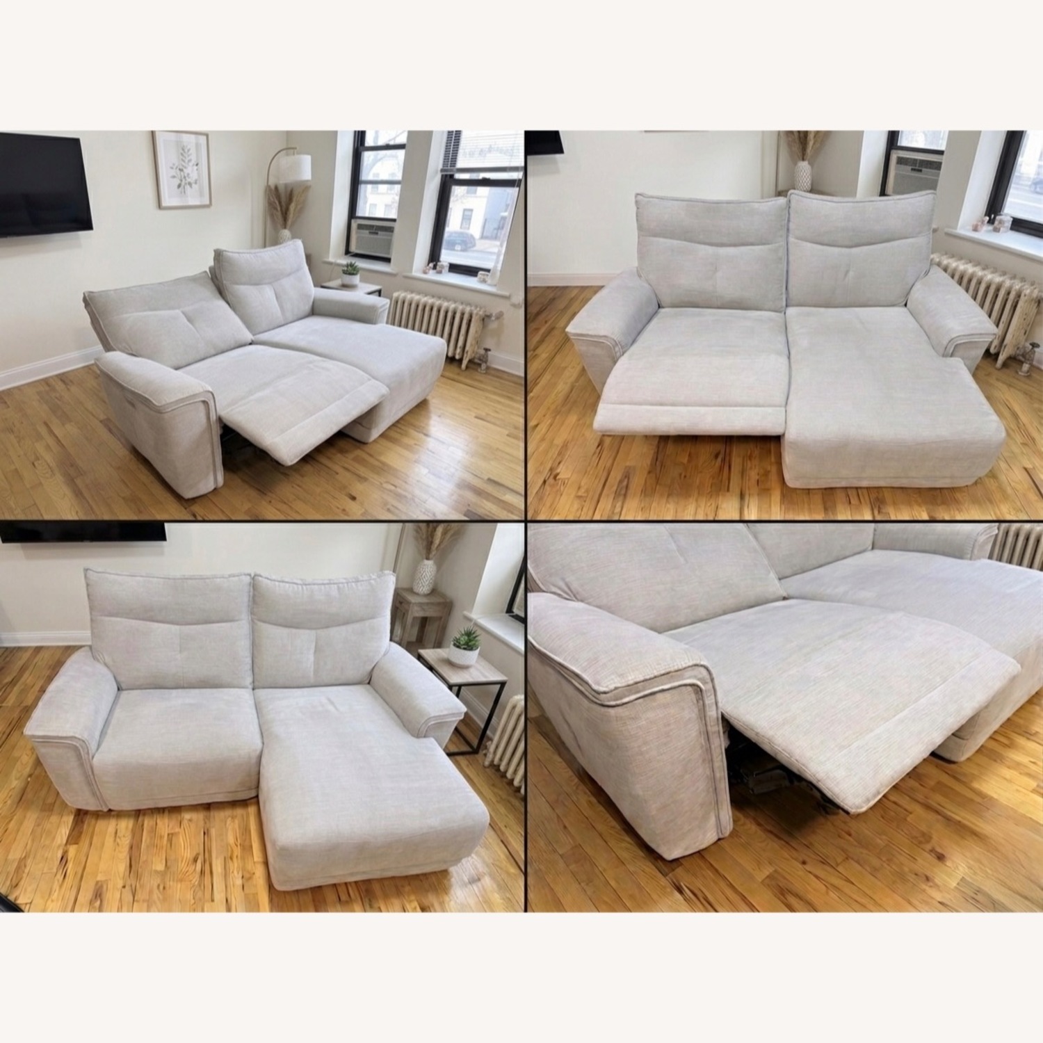 Raymour & Flanigan Graceland Light Gray 2 Piece Sectional - image-2