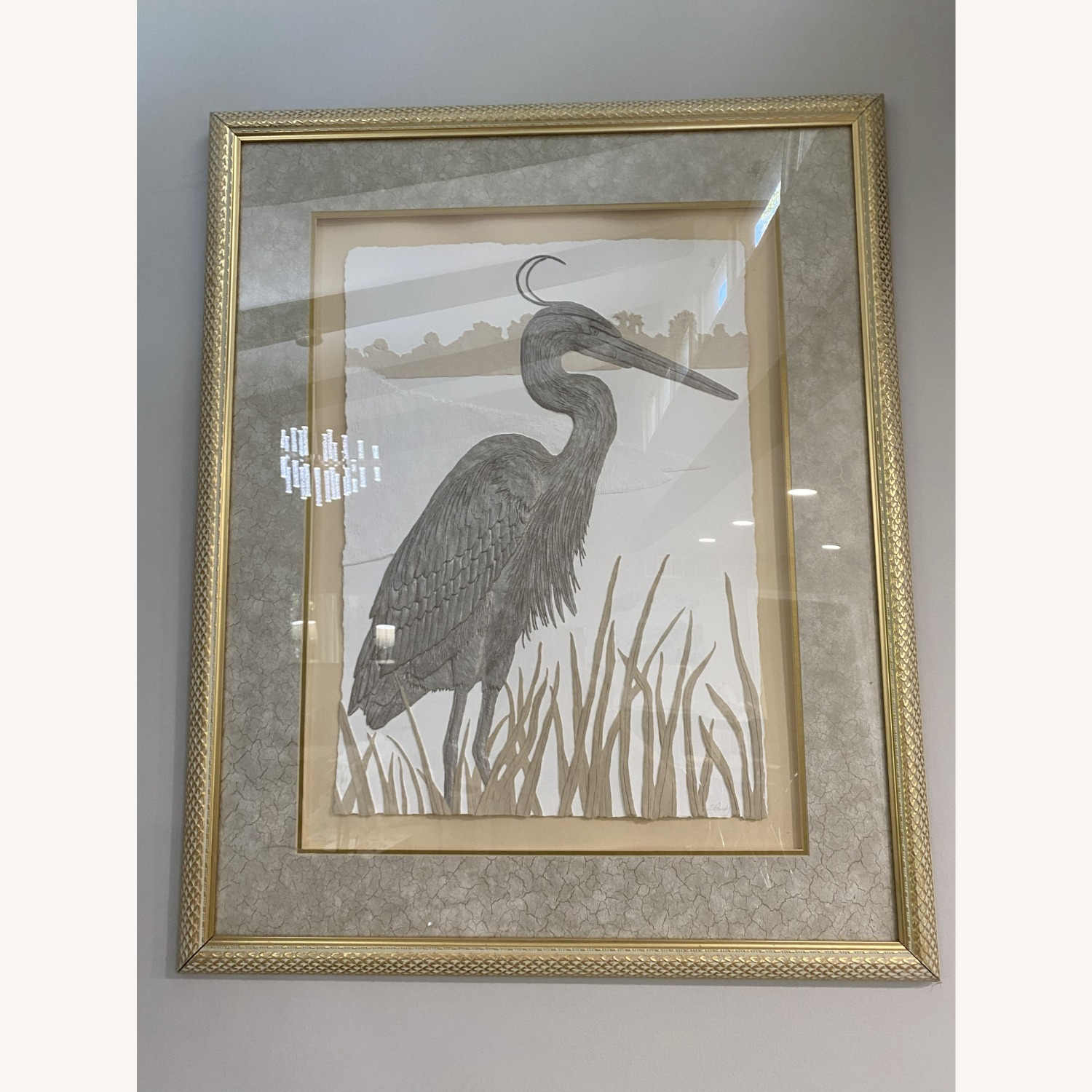 Light Gray Leather Wall Art - image-3