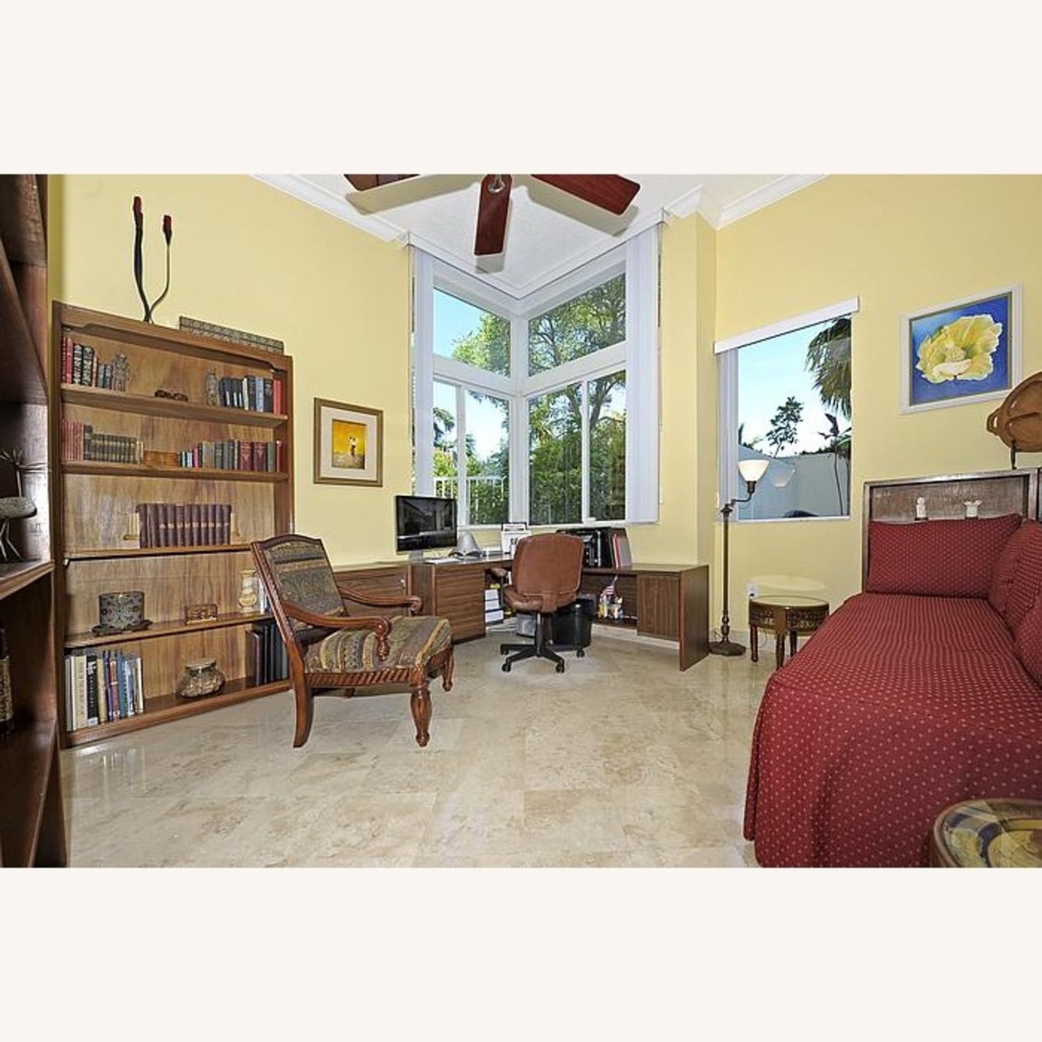 Office Desk With Return and File Cabinet - image-2