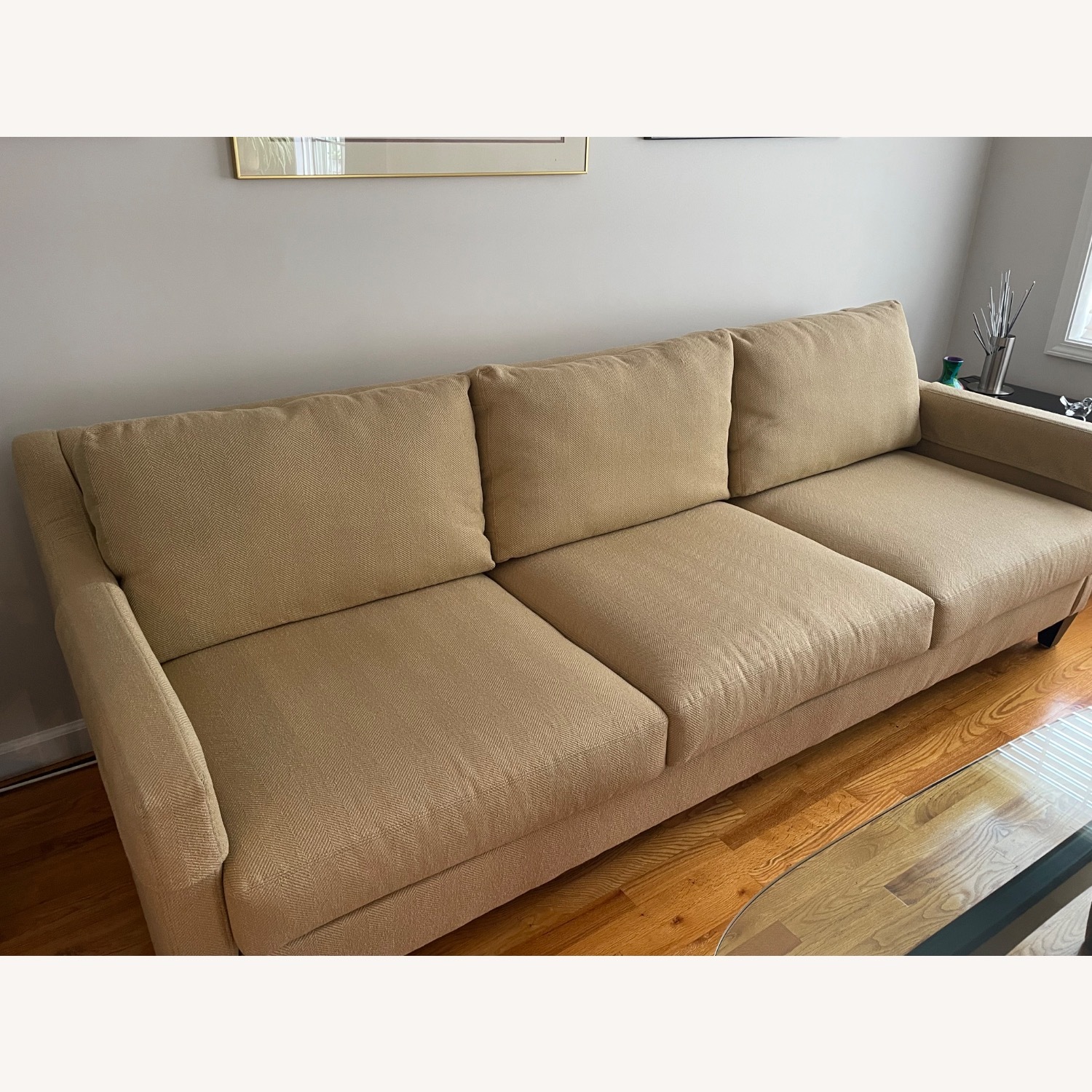 Ethan Allen Natural 3+ Seater Sofa - image-3