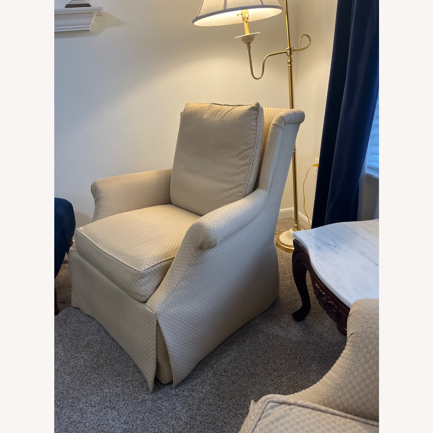 Jessica Charles Maddy Natural Fabric Armchairs - image-3