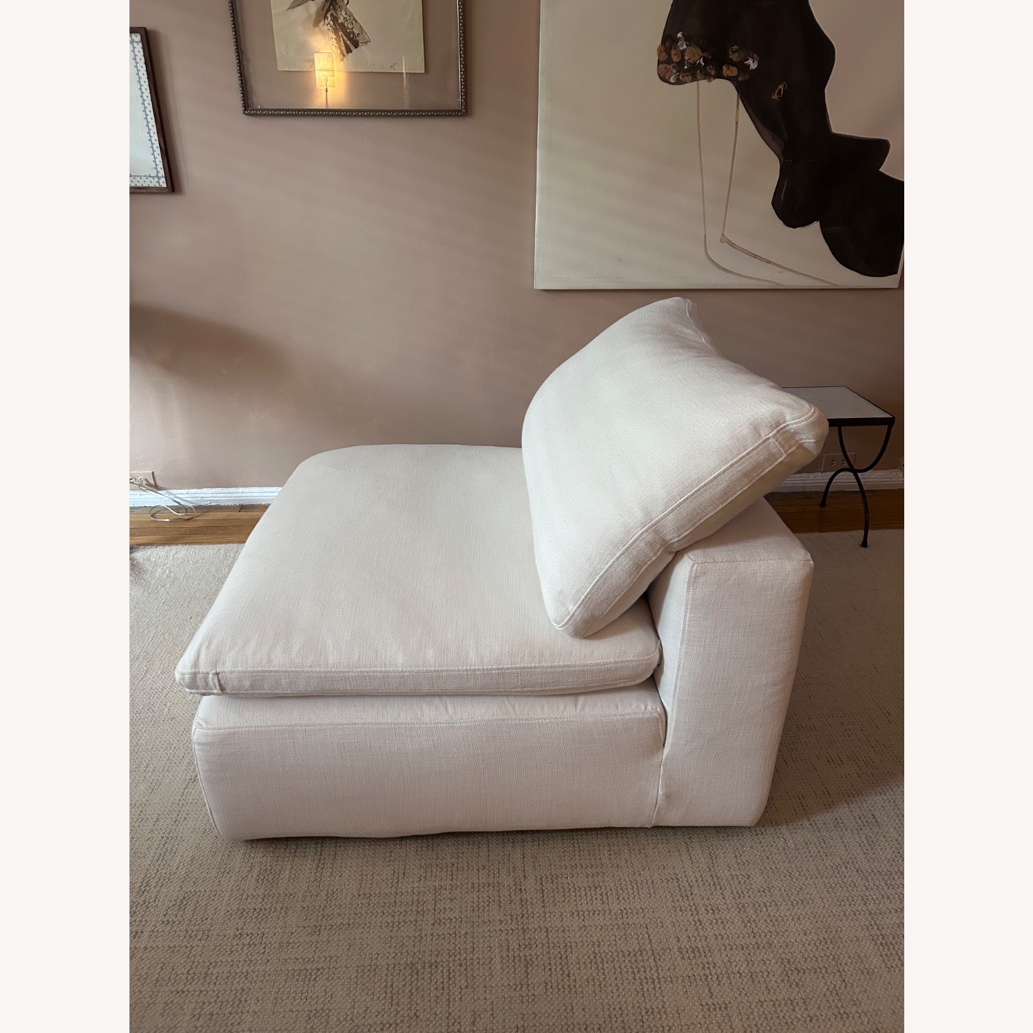 Restoration Hardware Cloud Armless Chair - image-5