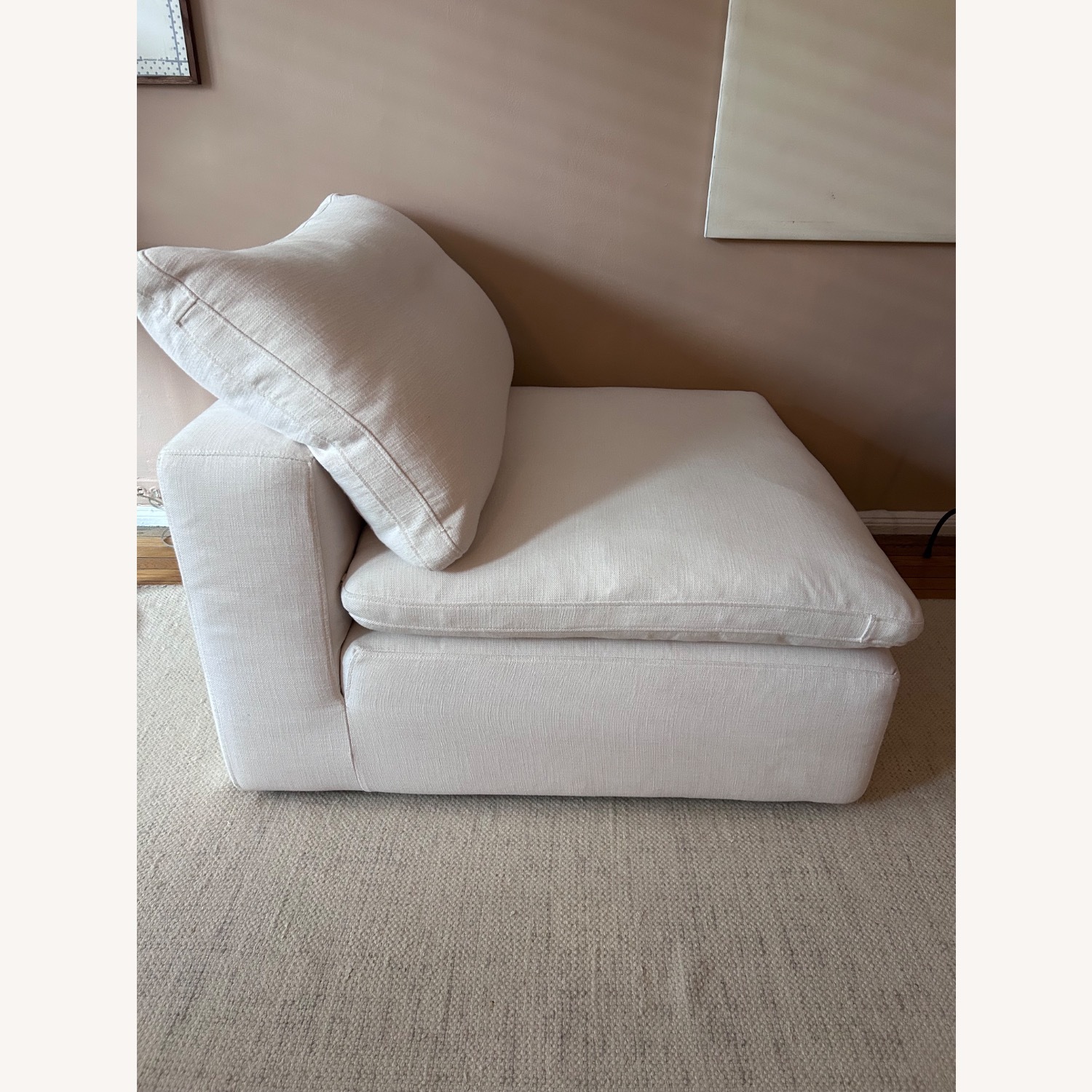 Restoration Hardware Cloud Armless Chair - image-3