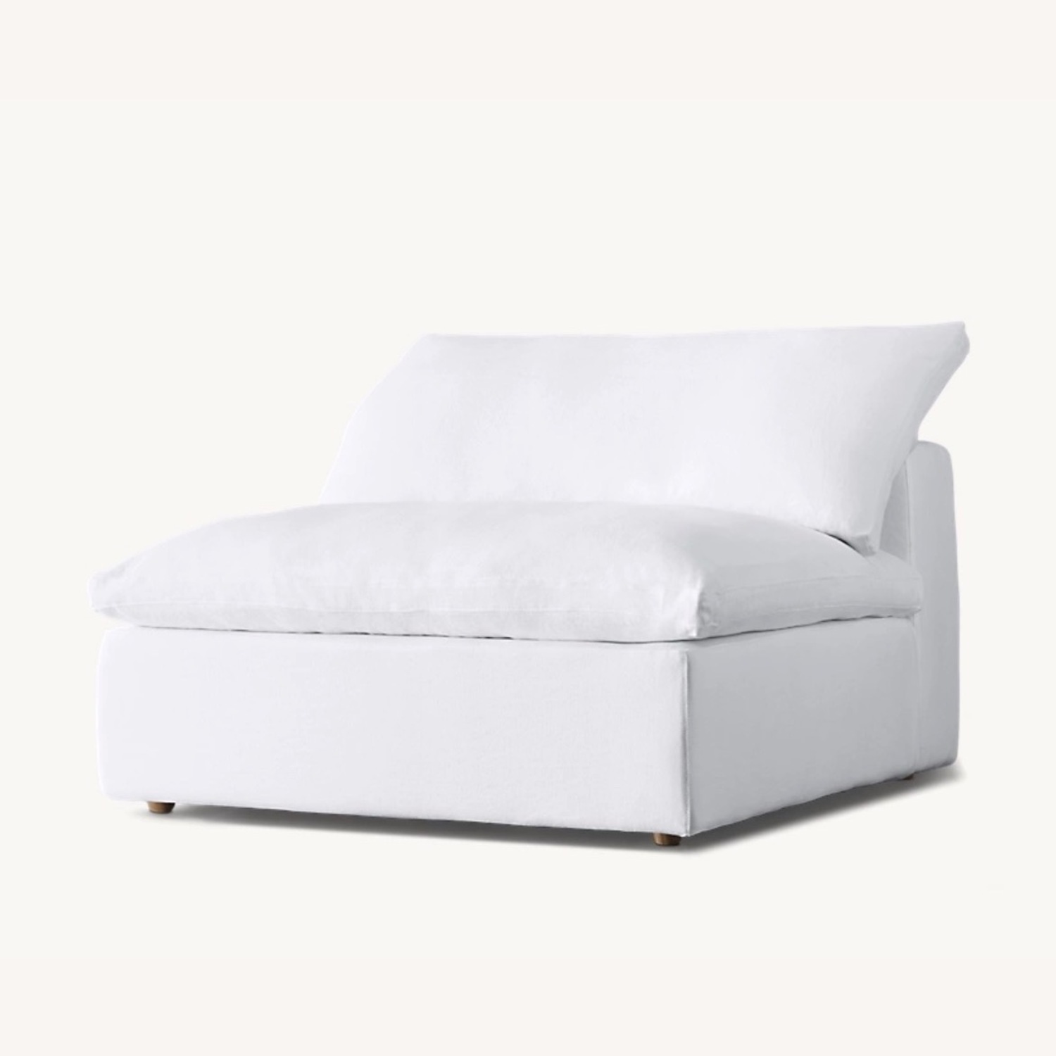 Restoration Hardware Cloud Armless Chair - image-1
