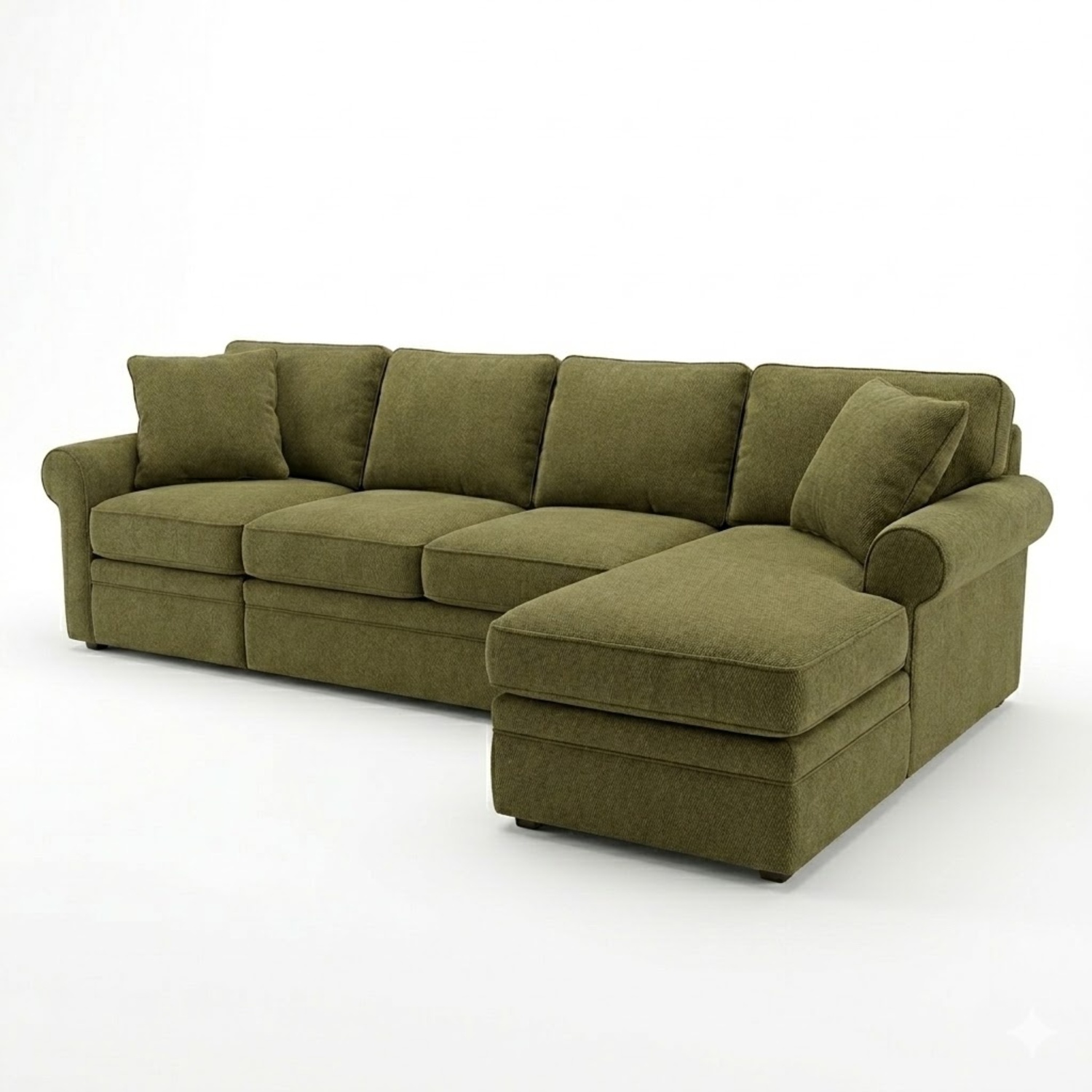La-Z-Boy Green 3+ Piece Sleeper Sectional - image-6